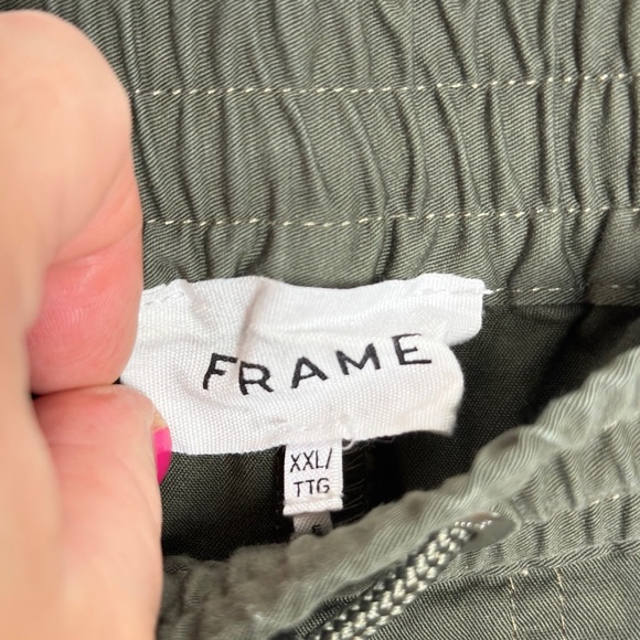 FRAME Relaxed Trouser Pants Rifle Green {3A29} - Picture 5 of 6